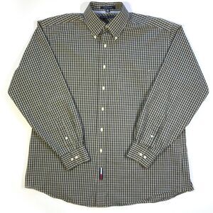 Tommy Hilfiger Green Tartan Button-Up Shirt Men's L